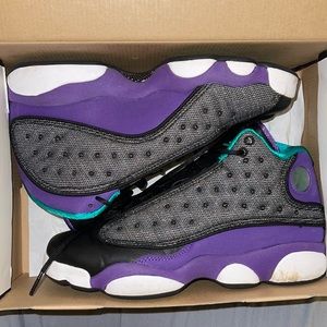 Jordan Retro Black Teal Violet 13 GS